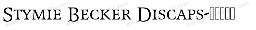 Stymie Becker Discaps字体转换
